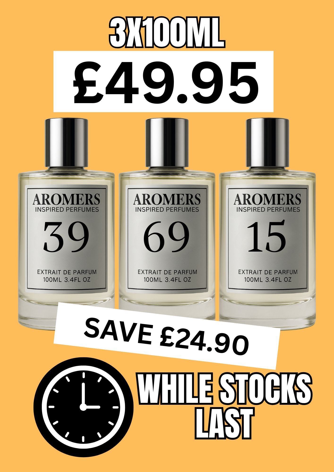 3 x 100ml Bundle (Free Mystery 50ml Bottle)